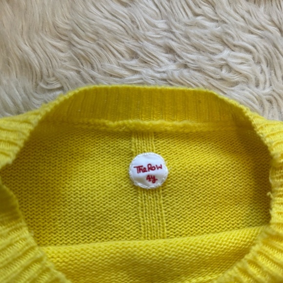 THE ROW Kids Yellow Bunny Sweater - Size 4 Years - Picture 6 of 8